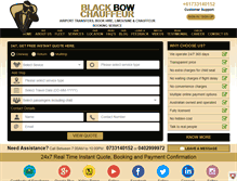 Tablet Screenshot of blackbowchauffeur.com.au